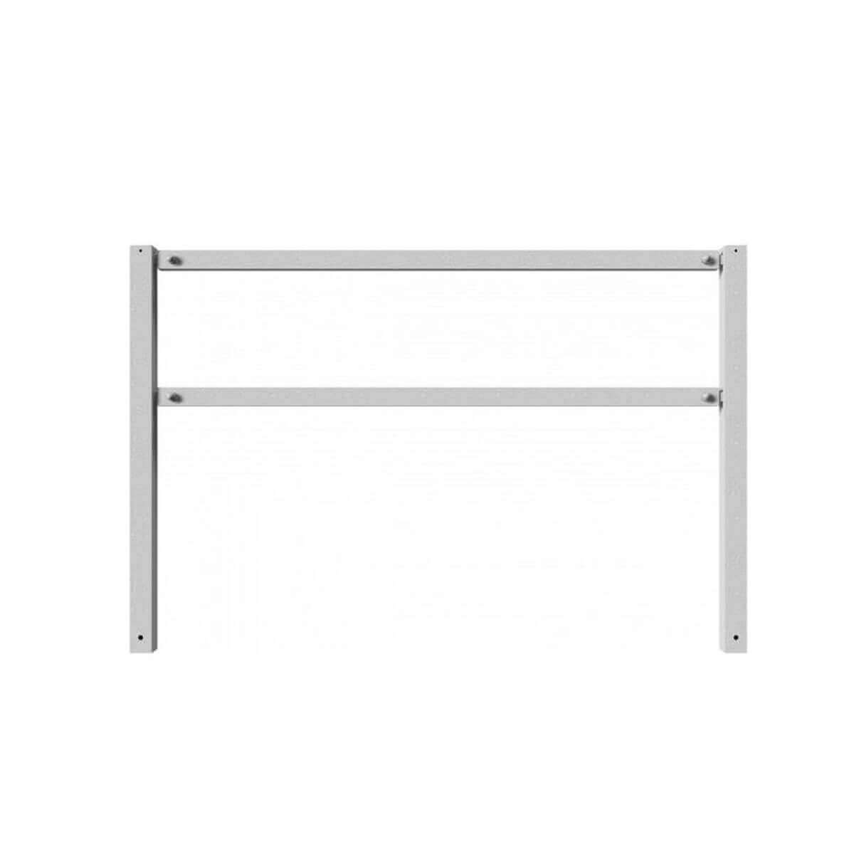 Wegesperre 70 x 70 mm ortsfest mit Ober- und Querholm feuerverzinkt Breite 2000 mm