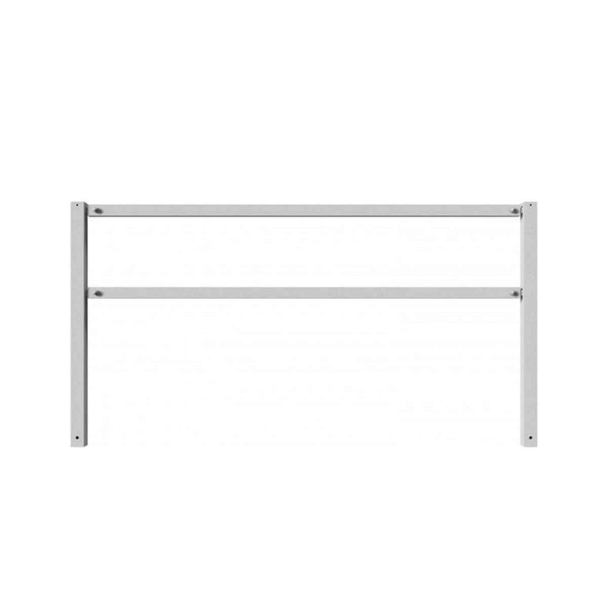 Wegesperre 70 x 70 mm ortsfest mit Ober- und Querholm feuerverzinkt Breite 2500 mm