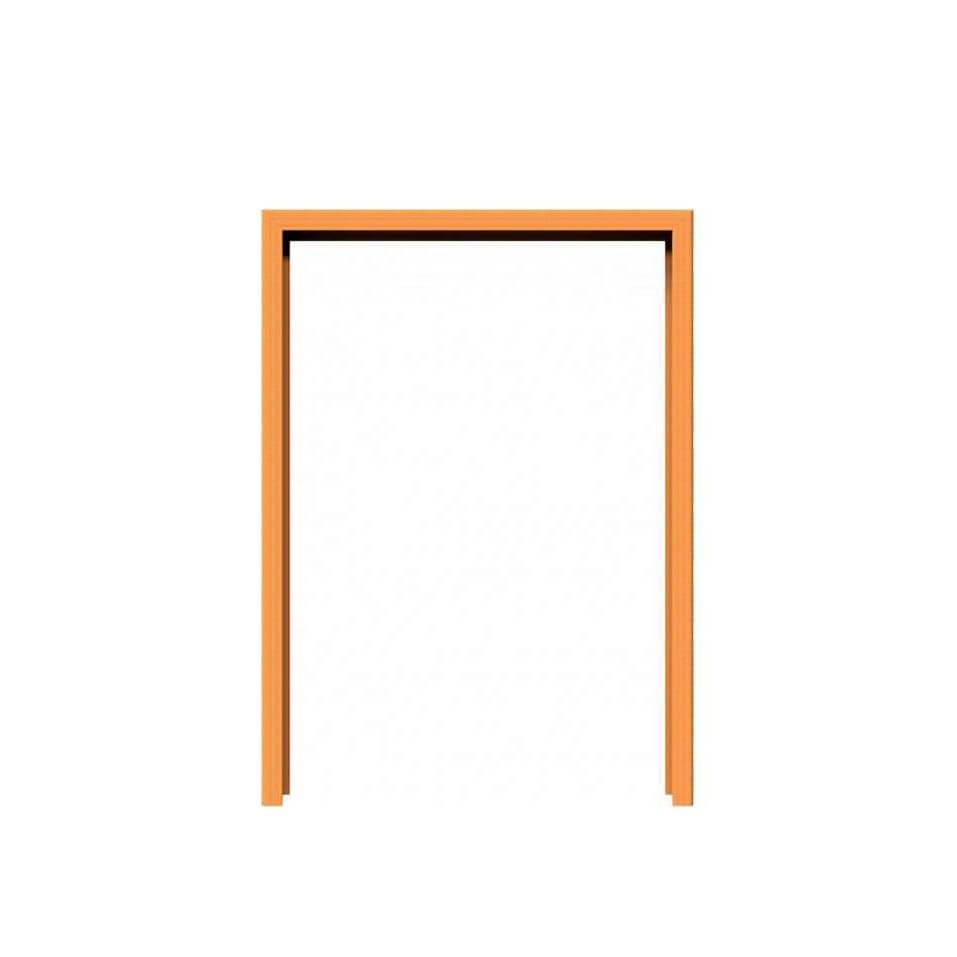 Anlehnbügel aus Cortenstahl, U-Profil 80 x 40 mm - zum einbetonieren - Breite: 800 mm - Höhe: 1100 mm - Oberfläche roh und optisch vorgerostet