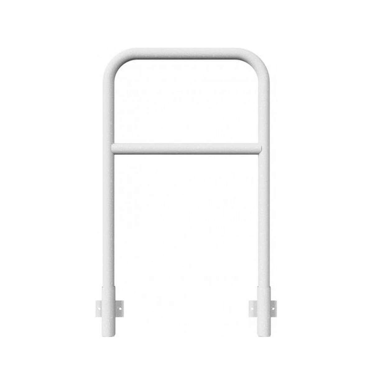 Schutzbügel mit Querholm Ø 48 x 2,5 mm für Wandmontage für Dübelbefestigung feuerverzinkt 700 mm