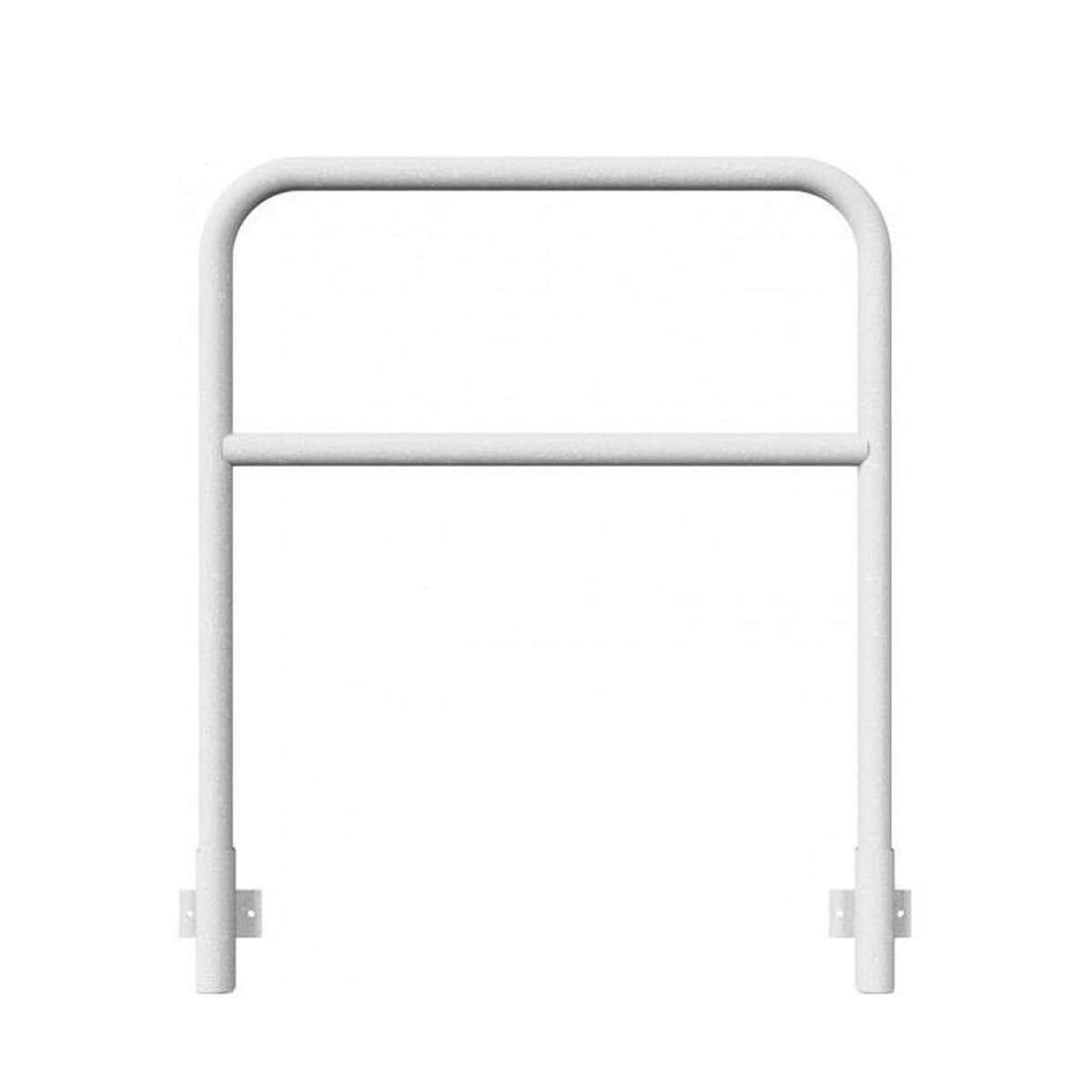 Schutzbügel mit Querholm Ø 48 x 2,5 mm für Wandmontage für Dübelbefestigung feuerverzinkt 1000 mm