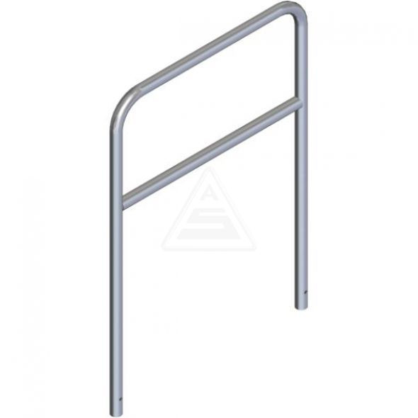 Rohrbügel aus Stahlrohr Ø 48 mm mit Querholm zum Einbetonieren-1400 mm x 1000 mm-feuerverzinkt