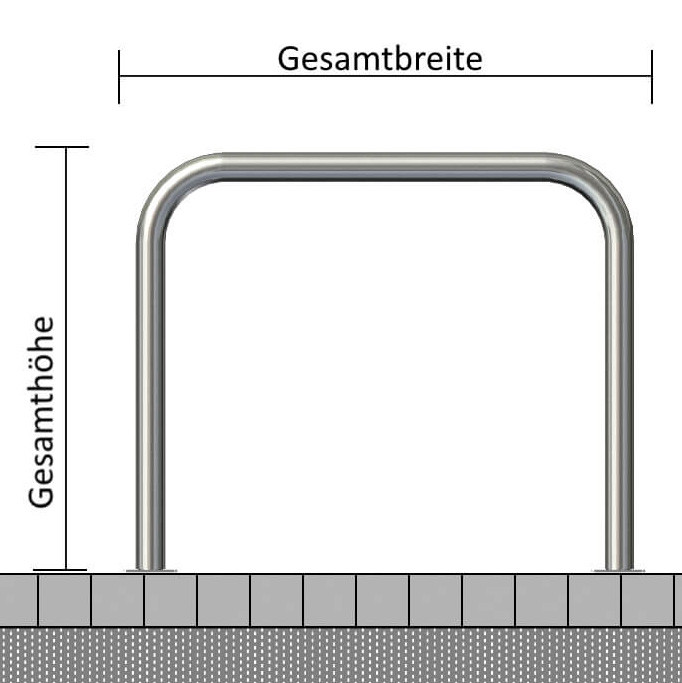 Edelstahlbügel Ø 48 mm