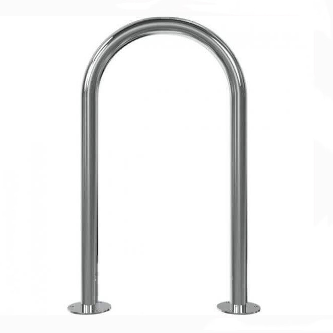 Rundbügel Edelstahlrohr Ø 48 mm, für Dübelbefestigung