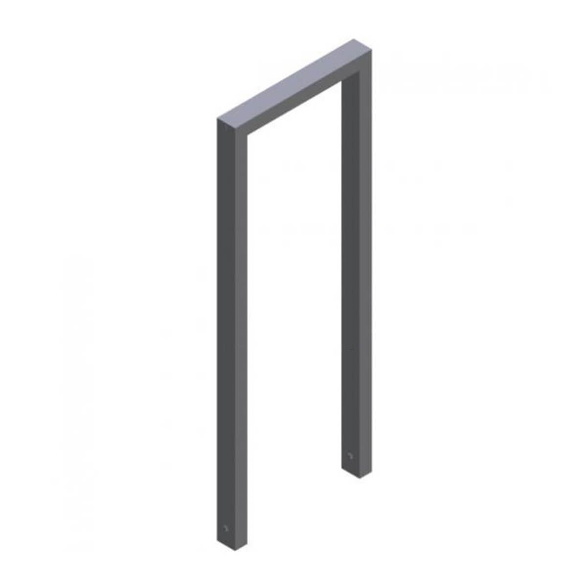 Anlehnbügel aus Stahlrohr 60 x 40 mm, feuerverzinkt und besch. DB 703, zum einbetonieren,Gesamtbreite 450 mm