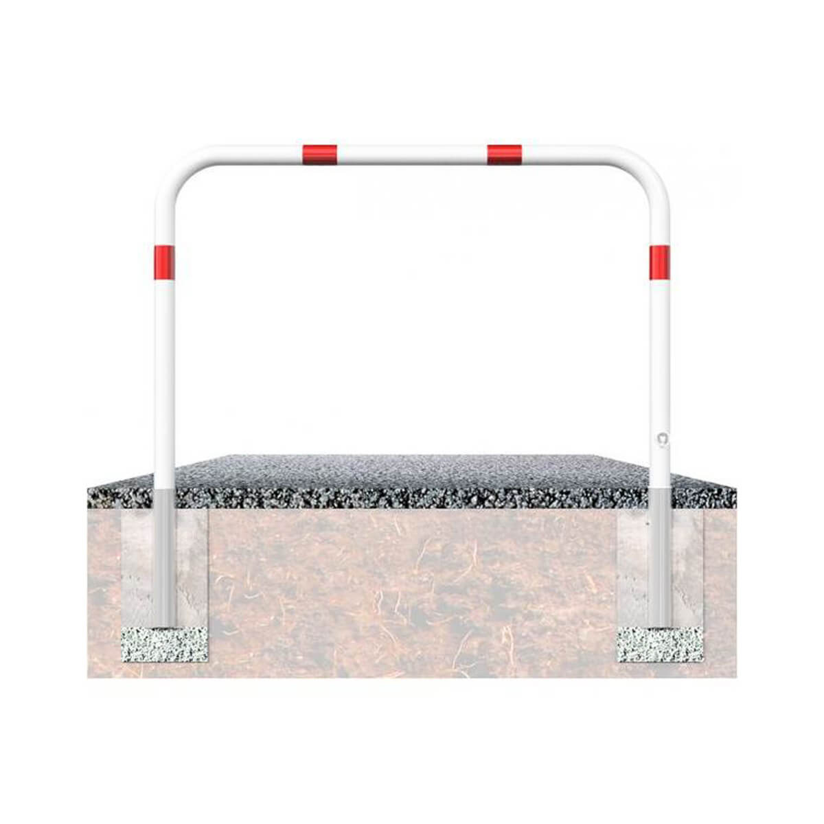 Wegesperre Ø 60 herausnehmbar drehbar mit Dreikantverschluss