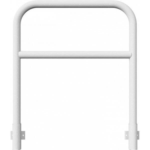 Schutzbügel mit Querholm Ø 60 x 2,5 mm für Wandmontage für Dübelbefestigung feuerverzinkt 1000 mm