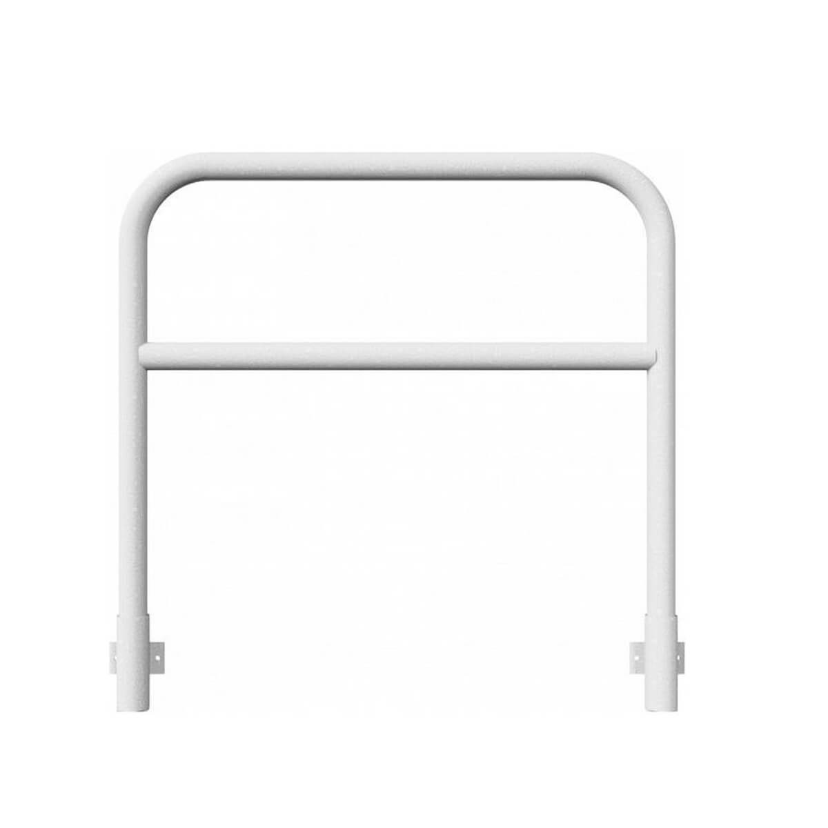 Schutzbügel mit Querholm Ø 60 x 2,5 mm für Wandmontage für Dübelbefestigung feuerverzinkt 1200 mm