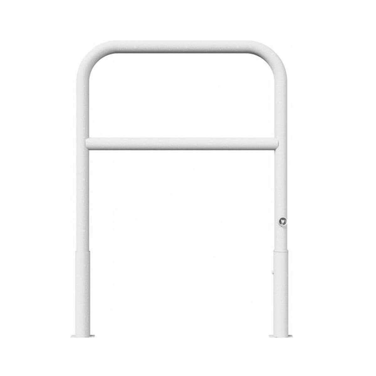 Wegesperre Ø 60 herausnehmbar drehbar mit Dreikantverschluss mit Querholm feuerverzinkt Breite 1000 mm