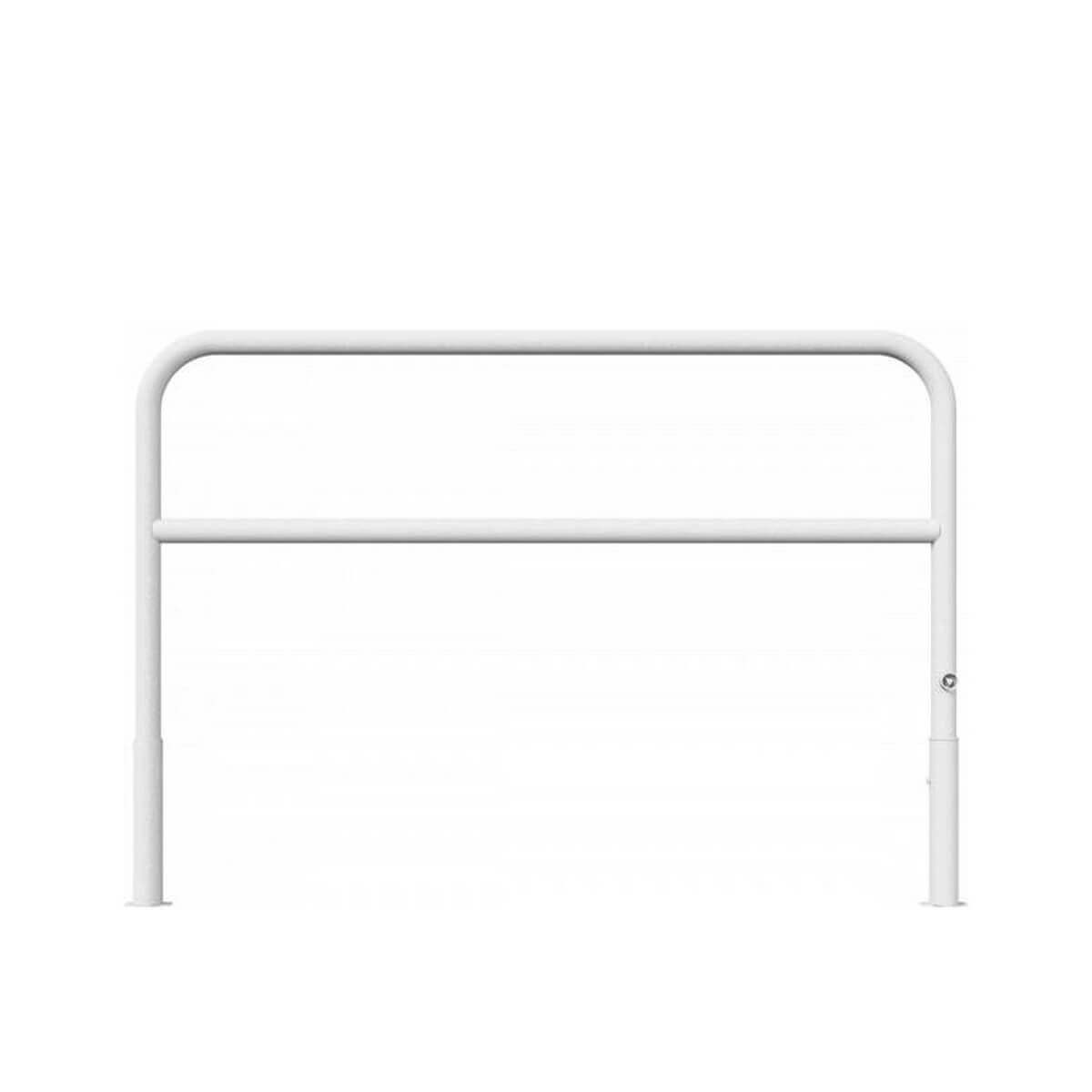 Wegesperre Ø 60 herausnehmbar drehbar mit Dreikantverschluss mit Querholm feuerverzinkt Breite 2000 mm