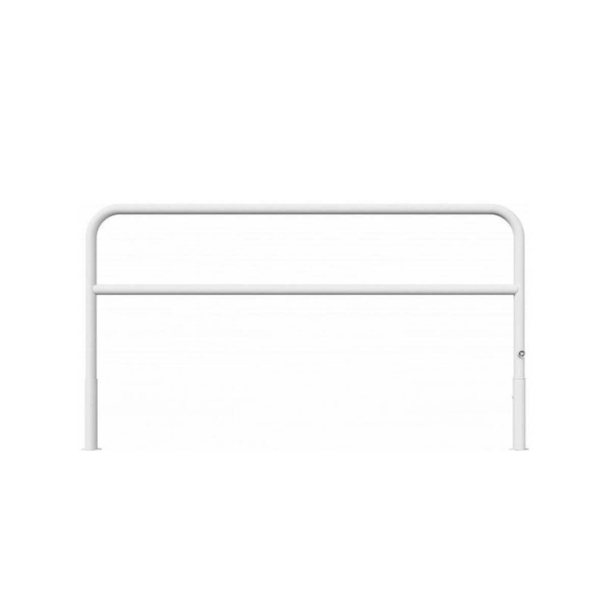 Wegesperre Ø 60 herausnehmbar drehbar mit Dreikantverschluss mit Querholm feuerverzinkt Breite 2500 mm