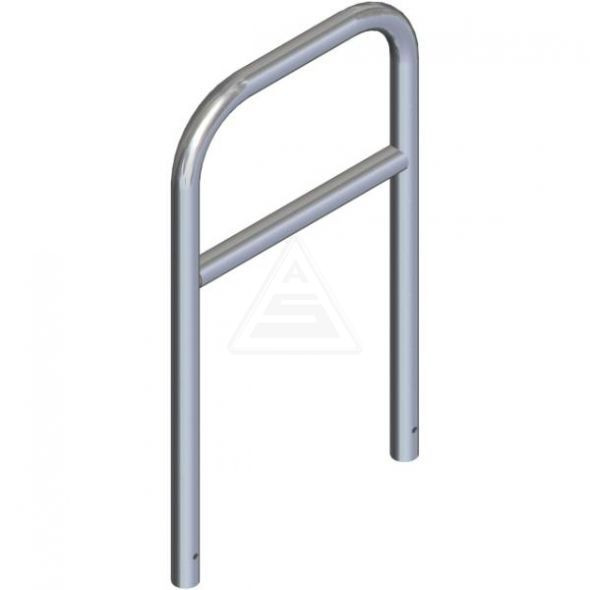 Rohrbügel aus Stahlrohr Ø 60 mm mit Querholm zum Einbetonieren-1200 mm x 700 mm-feuerverzinkt