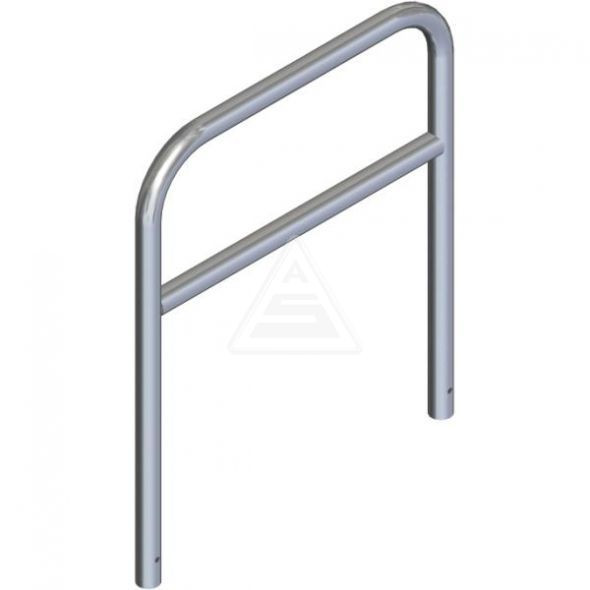 Rohrbügel aus Stahlrohr Ø 60 mm mit Querholm zum Einbetonieren-1200 mm x 1000 mm-feuerverzinkt