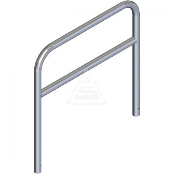 Rohrbügel aus Stahlrohr Ø 60 mm mit Querholm zum Einbetonieren-1200 mm x 1200 mm-feuerverzinkt