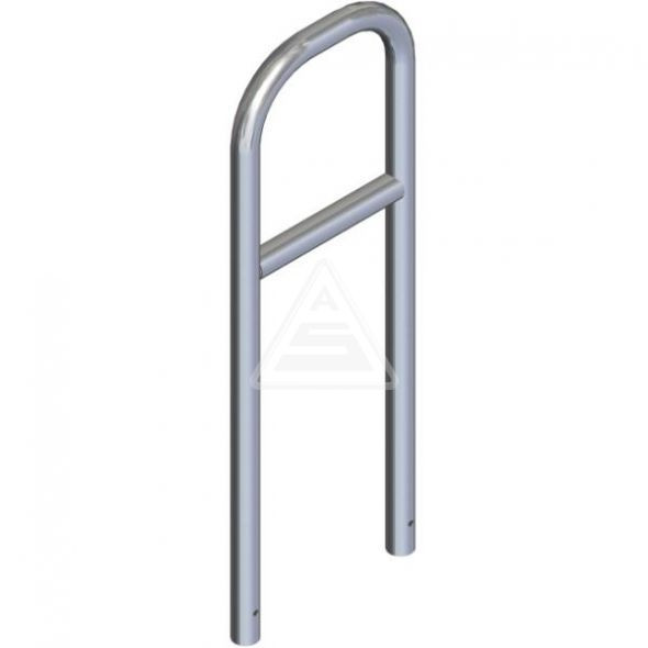 Rohrbügel aus Stahlrohr Ø 60 mm mit Querholm zum Einbetonieren-1400 mm x 500 mm-feuerverzinkt