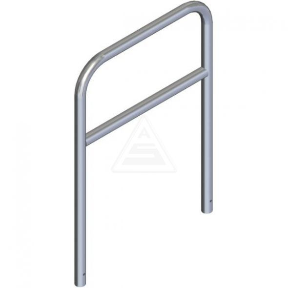 Rohrbügel aus Stahlrohr Ø 60 mm mit Querholm zum Einbetonieren-1400 mm x 1000 mm-feuerverzinkt