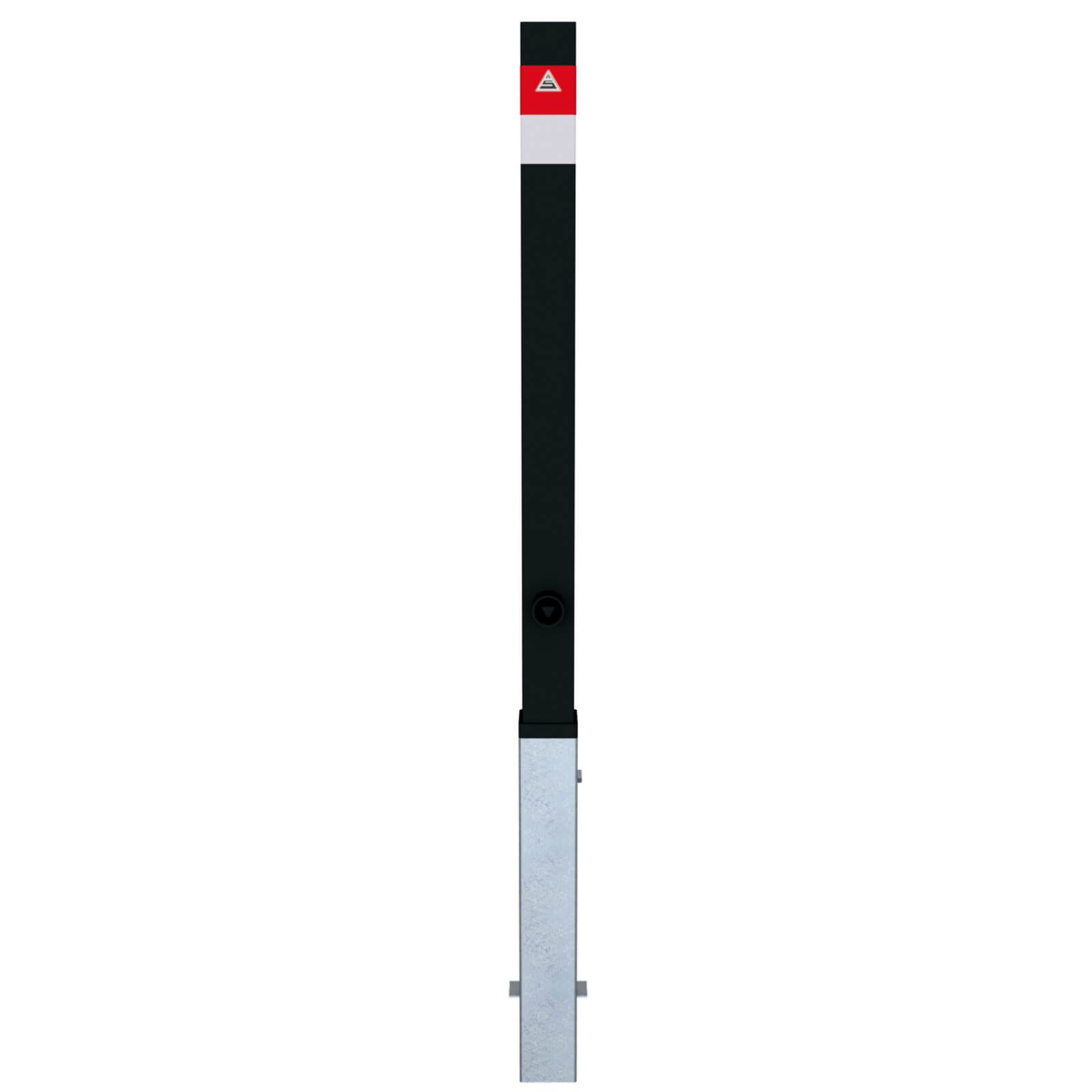 Absperrpfosten Black - Line 70 x 70 mm, herausnehmbar mit Dreikantverschluss nach DIN 3223