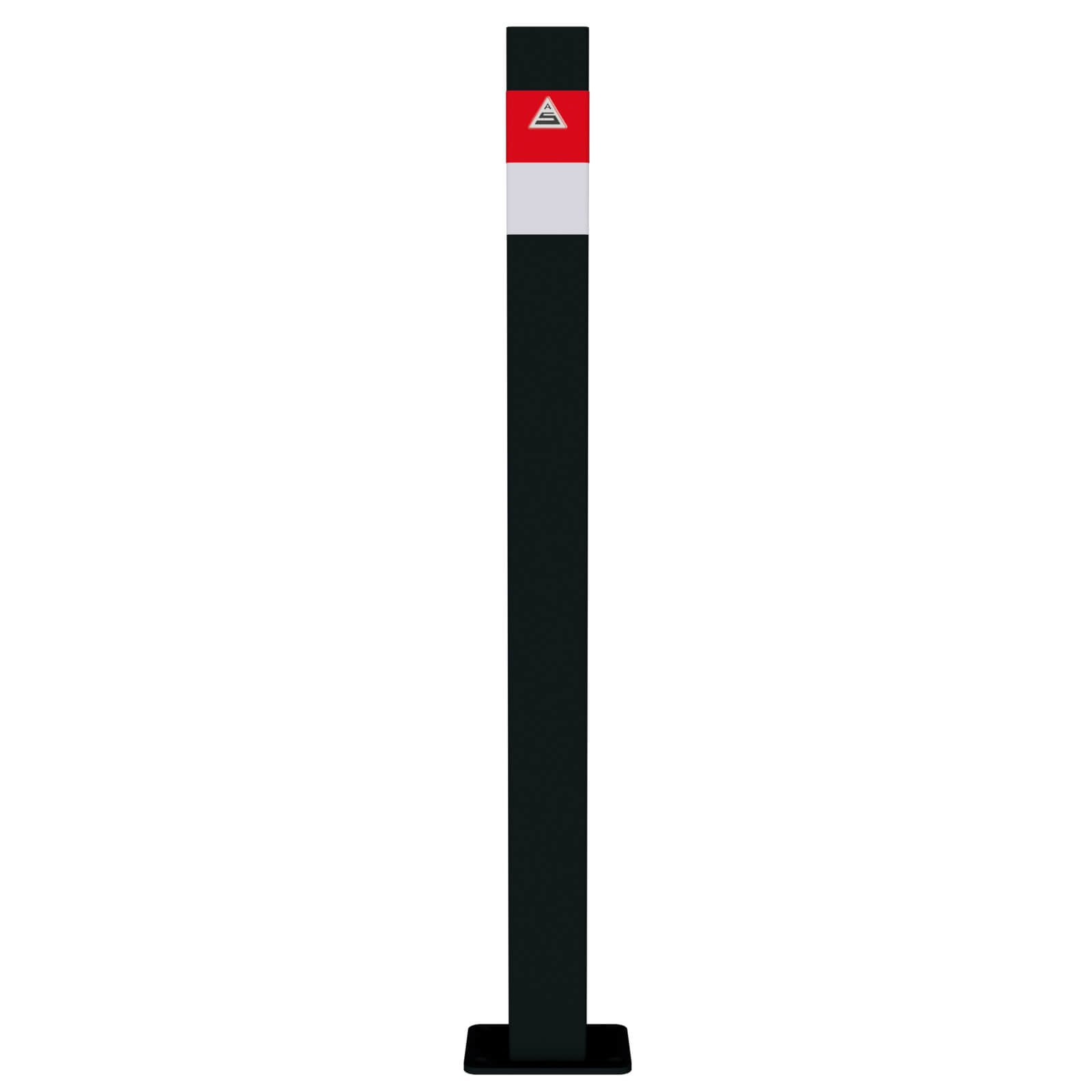 Absperrpfosten Black - Line 70 x 70 mm, ortsfest, für Dübelbefestigung