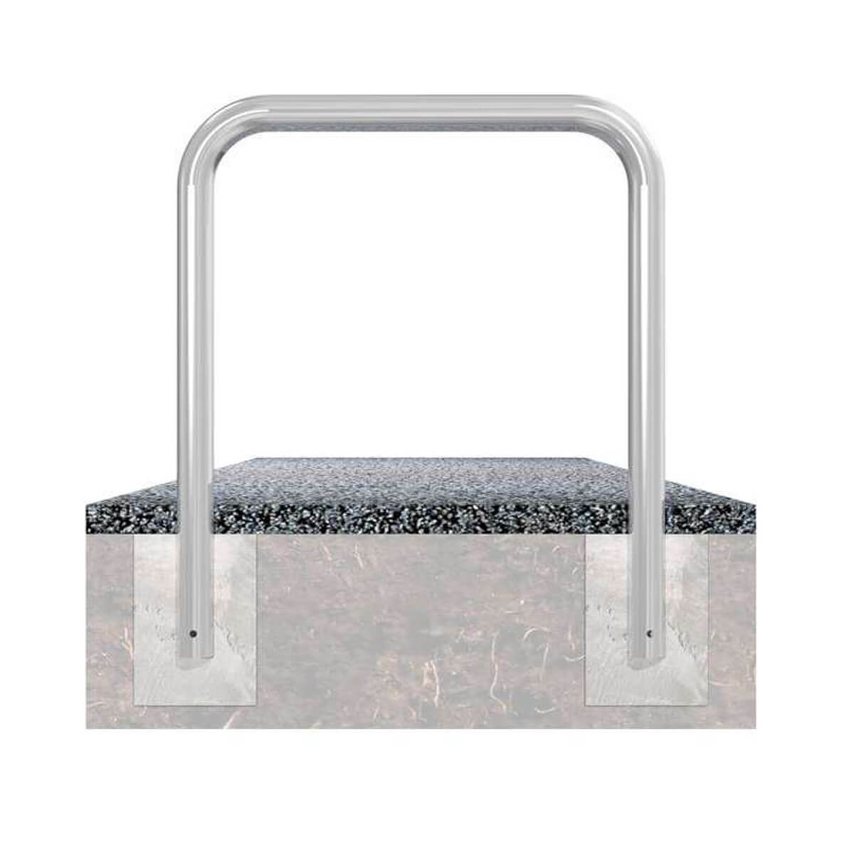 Abweisebügel Ø 76  Stahlrohr 1000 mm zum einbetonieren feuerverzinkt