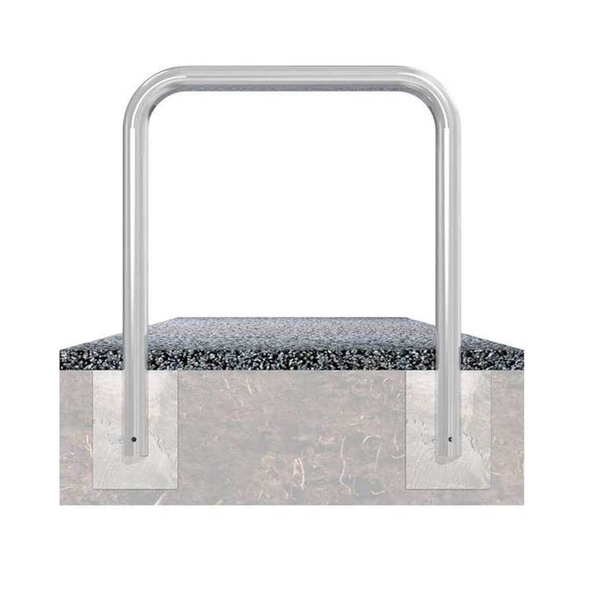 Abweisebügel Ø 76  Stahlrohr 2500 mm zum einbetonieren feuerverzinkt