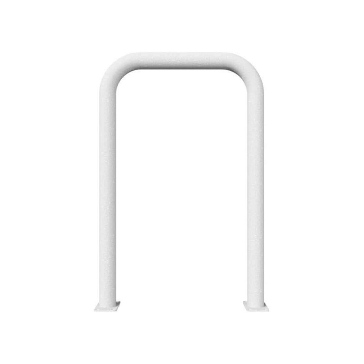 Abweisebügel Ø 76 Stahlrundrohr für Dübelbefestigung feuerverzinkt B 750 mm H 1150 mm