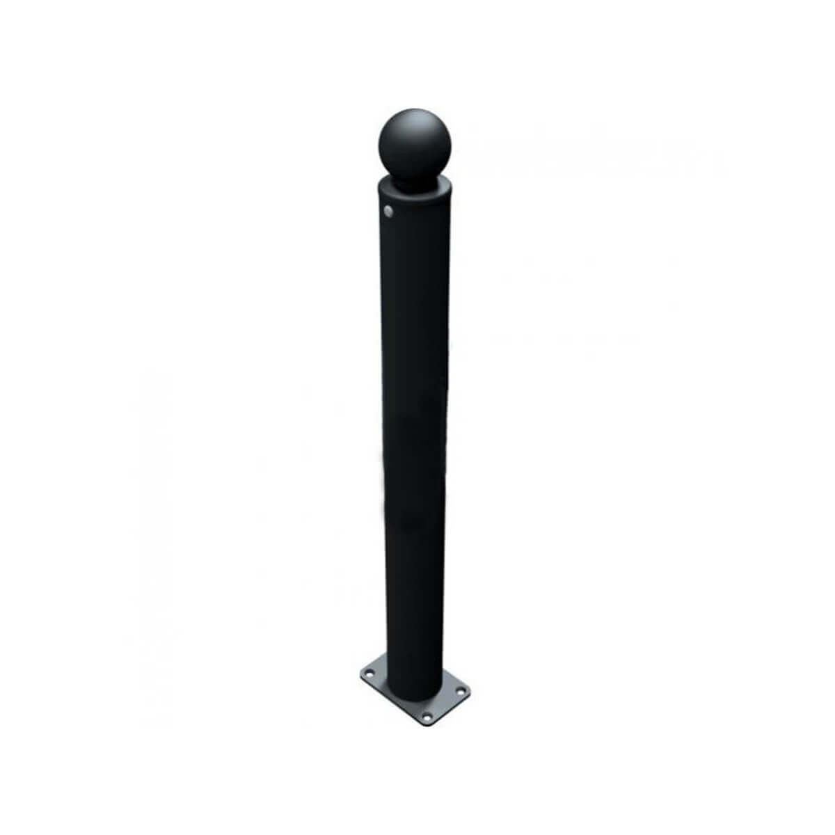 Absperr-Stilpfosten Ø 82 mm Serie 484 ortsfest für Dübelbefestigung