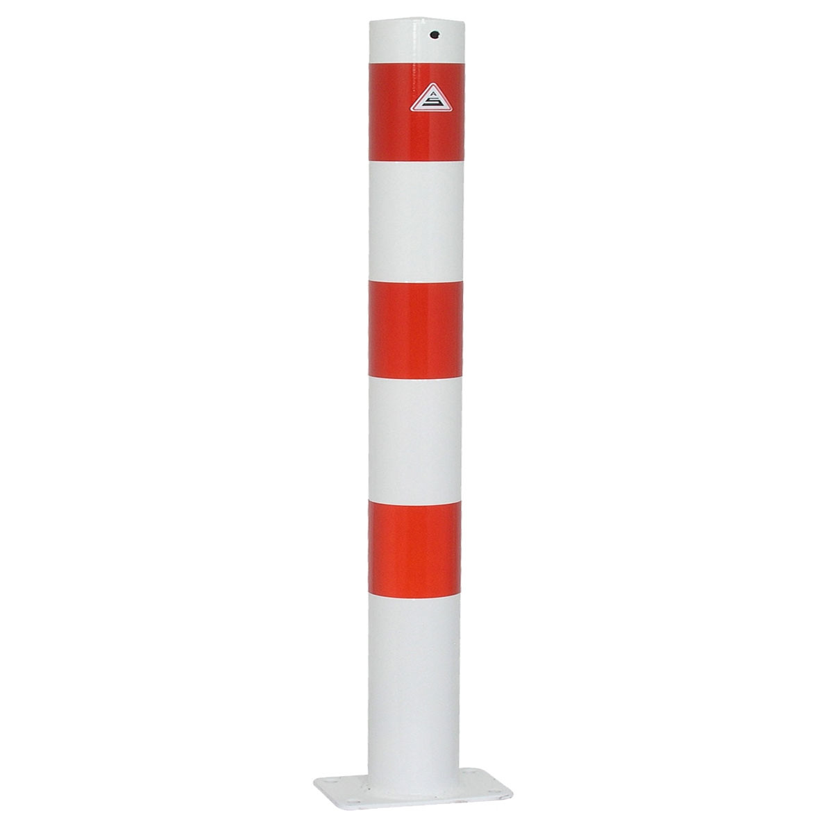 Absperrpfosten 108 mm Stahlrohr für Dübelbefestigung