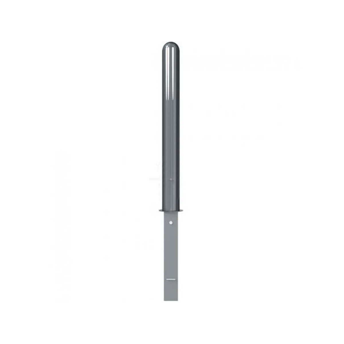 Absperr-Stilpfosten Ø 102 mm Serie 494 mit Halbkugelkopf herausnehmbar, mit Dreikantverschluss Anthrazit RAL 7016