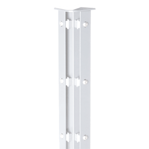 Eck-Zaunpfosten expro A verzinkt (silberfarben) - für Zaunhöhe 183cm