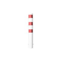 Stahlrohrpoller Ø 152 x 3,2 mm ortsfest weiß zum Einbetonieren feuerverzinkt
