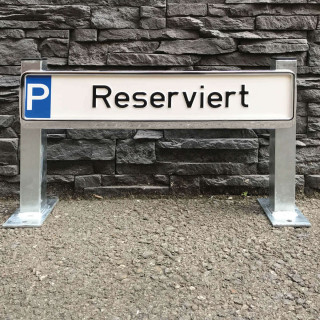 Haltevorrichtung für Parkplatzbeschilderung Überflur 350 mm feuerverzinkt