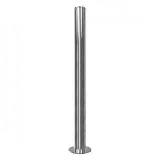 Edelstahlpfosten Ø 76 mm, mit Ziernut