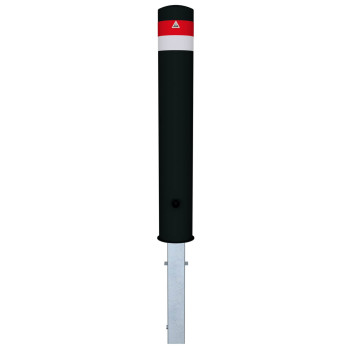 Absperrpfosten Black - Line Ø 152 mm, herausnehmbar mit Dreikantverschluss nach DIN 3223