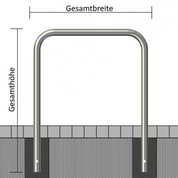 Edelstahlbügel Ø 48 mm