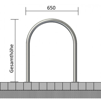 Rundbügel Edelstahlrohr Ø 48 mm