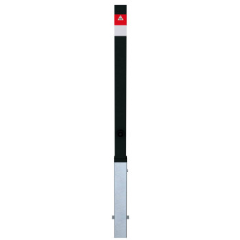 Absperrpfosten Black - Line 70 x 70 mm, herausnehmbar mit Dreikantverschluss nach DIN 3223