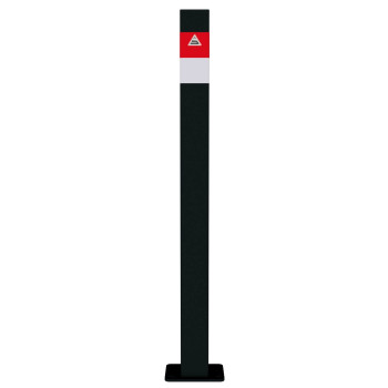 Absperrpfosten Black - Line 70 x 70 mm, ortsfest, für Dübelbefestigung