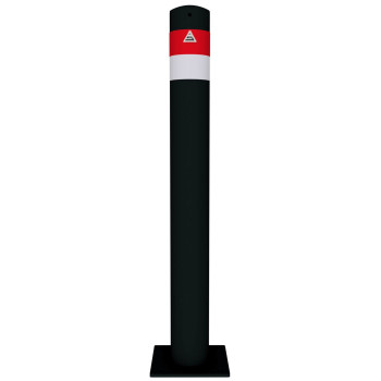 Absperrpfosten Black - Line Ø 102 mm, ortsfest, für Dübelbefestigung